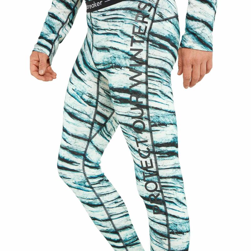 Icebreaker M Merino 200 Oasis Leggings POW AOP image number 2